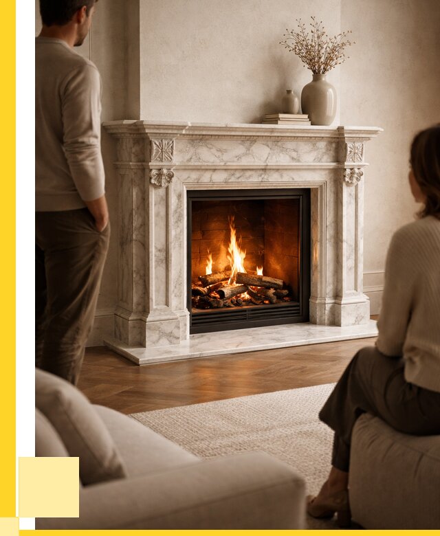 Мраморные камины под ключ в Михайловке от 254175 р. | ЭриданМхл