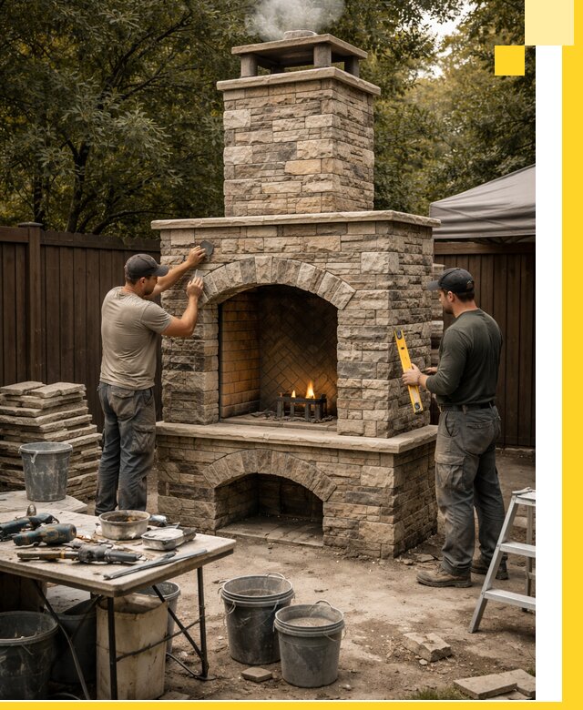 Проектирование и установка уличных каминов в Михайловке