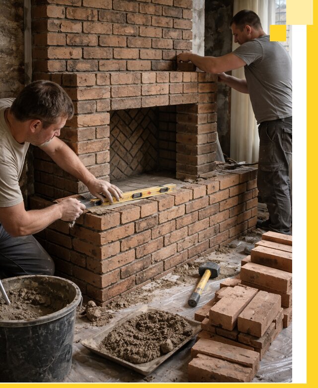 Изготовление и установка кирпичных каминов в Михайловке