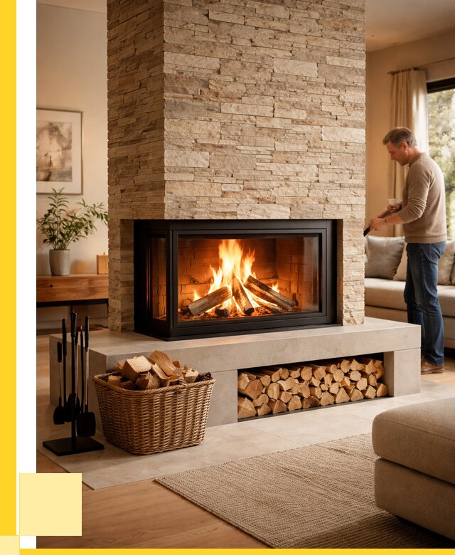 Дровяной камин под ключ в Михайловке от 203340 р. | ЭриданМхл