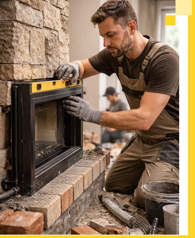 Дровяные камины под ключ в Михайловке: монтаж, обустройство