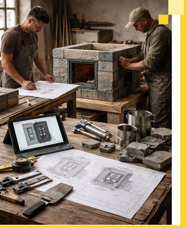 Разработка проектов печей с согласованием и монтажом в Михайловке