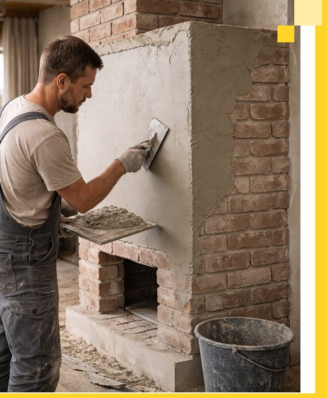 Отделка печей и облицовка каминов в Михайловке под ключ