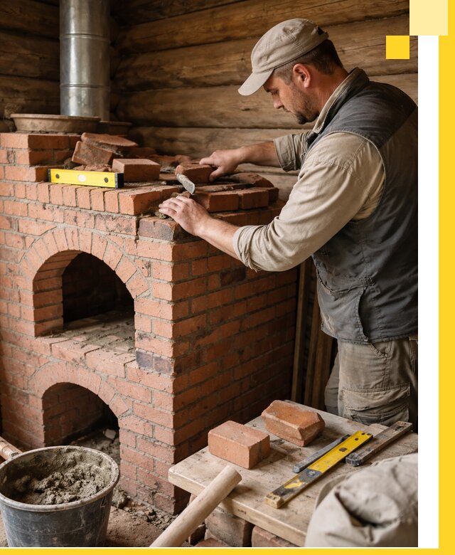 Изготовление и установка русских печей в Михайловке под ключ