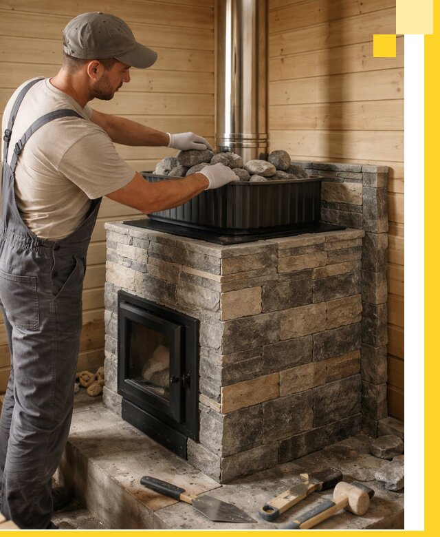 Печи для парной в Михайловке, производство, монтаж и обслуживание