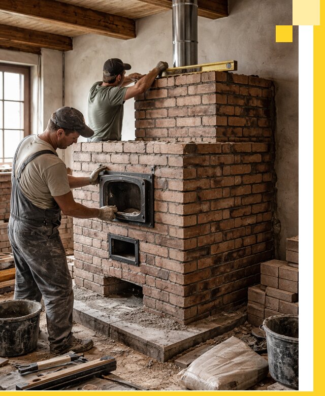 Печи для загородного дома под ключ в Михайловке — монтаж и сервис