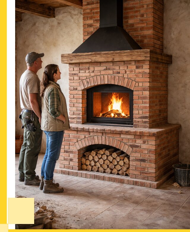 Печи камины из кирпича в Михайловке от 122004 р. | ЭриданМхл