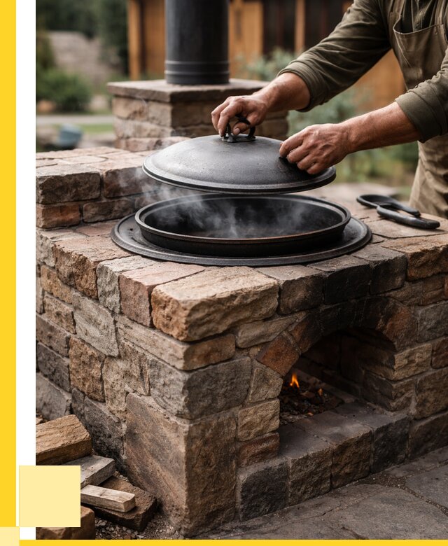 Печи для казана в Михайловке по цене от 18301 р. | ЭриданМхл