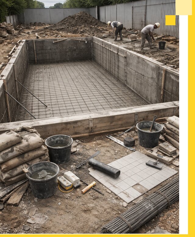 Строительство бассейнов под ключ в Михайловке, дизайн и монтаж