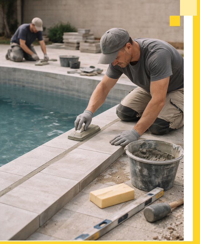 Отделка бассейнов в Михайловке: декоративная отделка и гидроизоляция