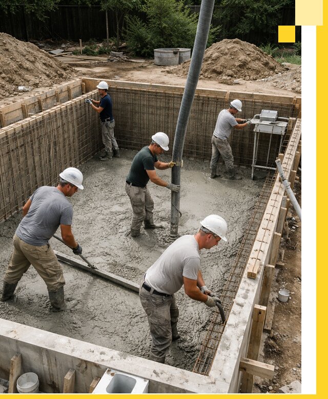 Строительство бетонных бассейнов под ключ в Михайловке