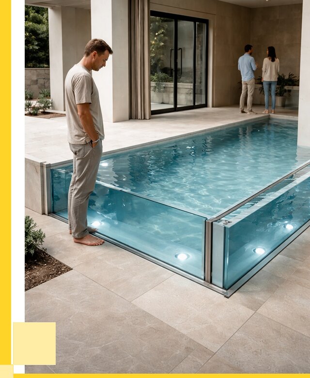 Стеклянные бассейны в Михайловке от 1220040 р. | ЭриданМхл — мозаика