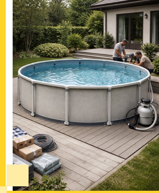 Купить каркасные бассейны в Михайловке от 45752 р. | ЭриданМхл