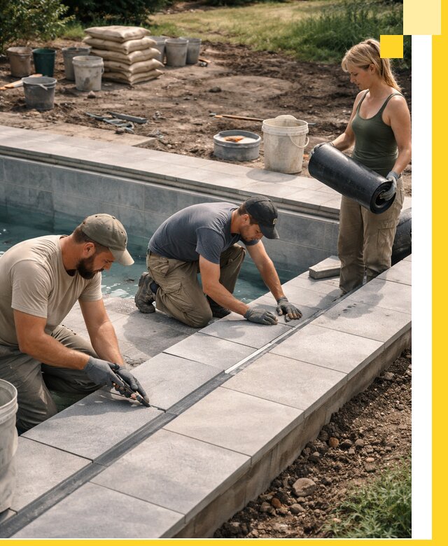 Строительство и монтаж уличных бассейнов под ключ в Михайловке