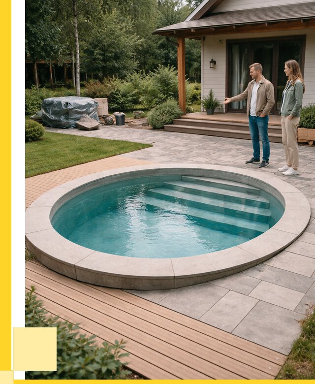 Бассейн на даче под ключ в Михайловке от 203340 р., ЭриданМхл