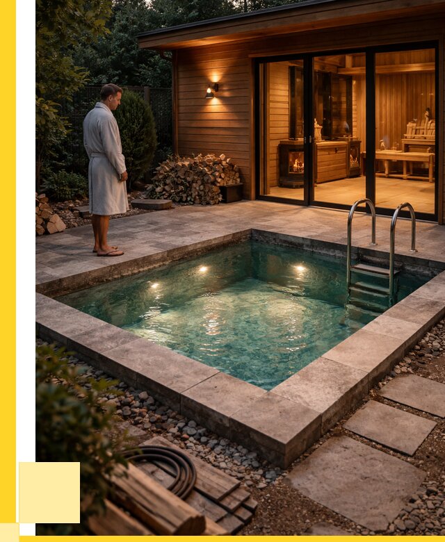 Бани с бассейном под ключ в Михайловке от 96587 р. | ЭриданМхл