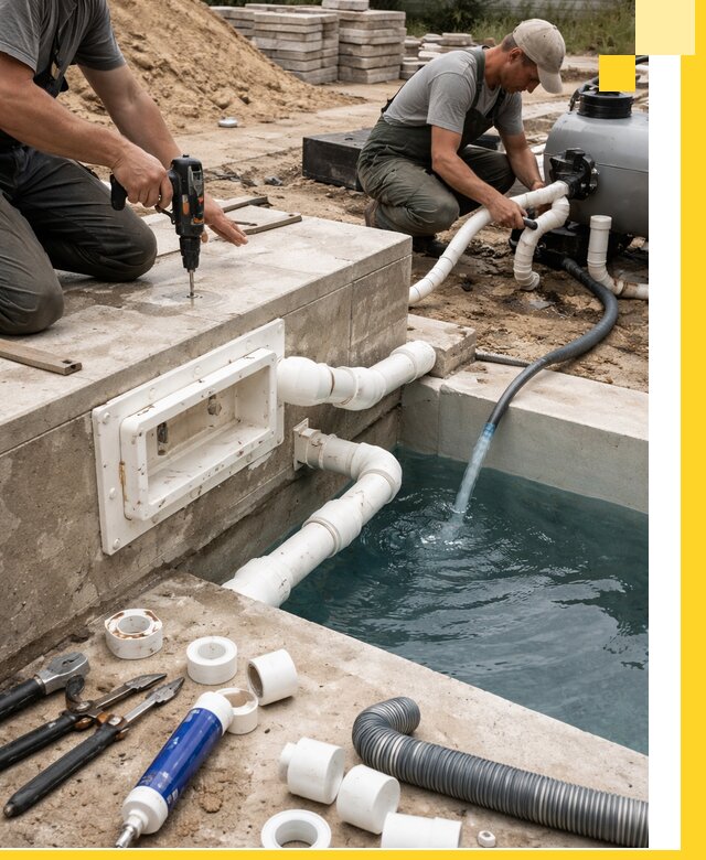 Строительство скиммерных бассейнов под ключ в Михайловке