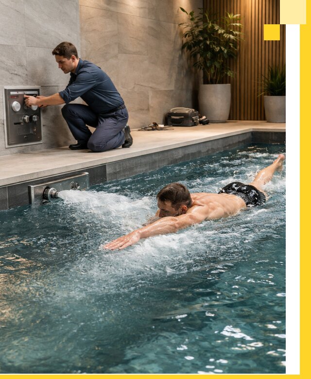 Проектирование и монтаж бассейнов с противотоком в Михайловке