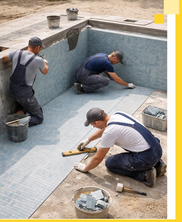 Укладка и установка плитки для бассейнов под ключ в Михайловке