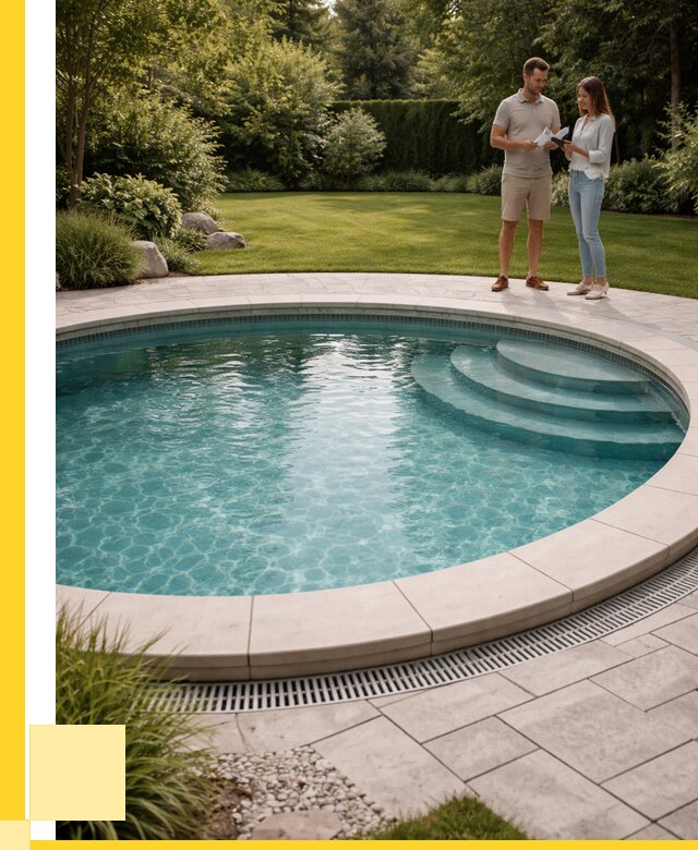 Круглые каркасные бассейны купить в Михайловке от 254175 р. | ЭриданМхл