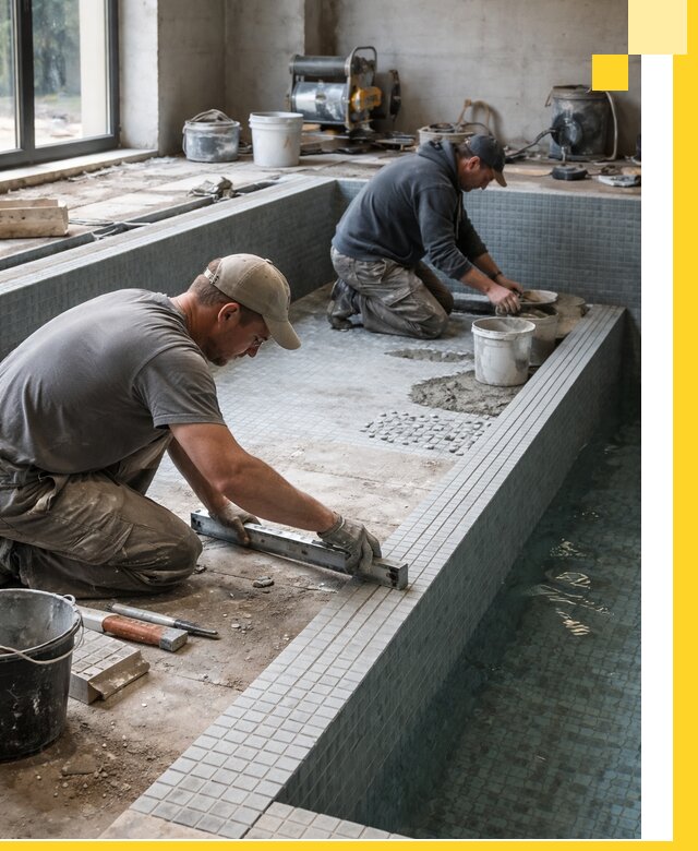 Строительство бассейна в частном доме в Михайловке под ключ