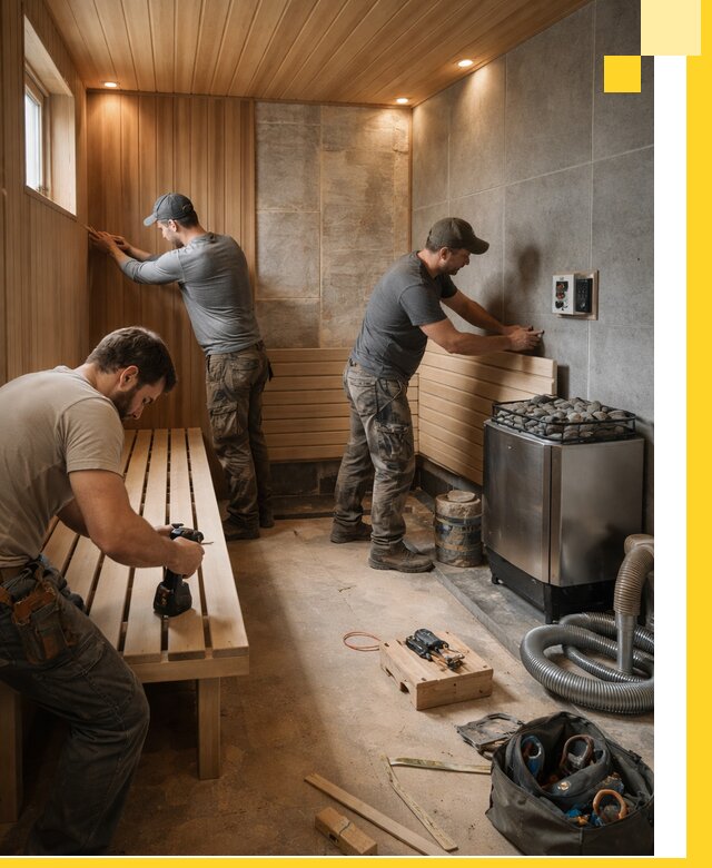 Сауны под ключ в Михайловке, проектирование, строительство, отделка