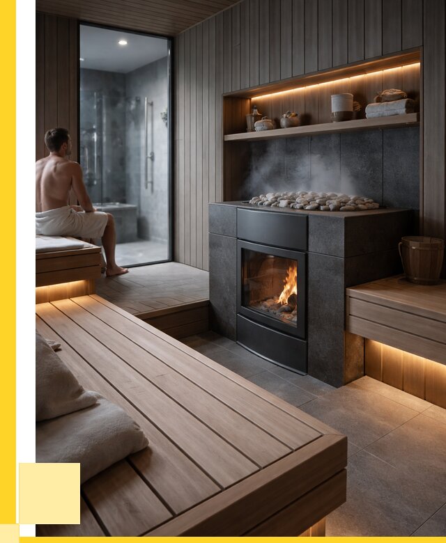 Проект сауны в частном доме в Михайловке от 35585 р. | ЭриданМхл