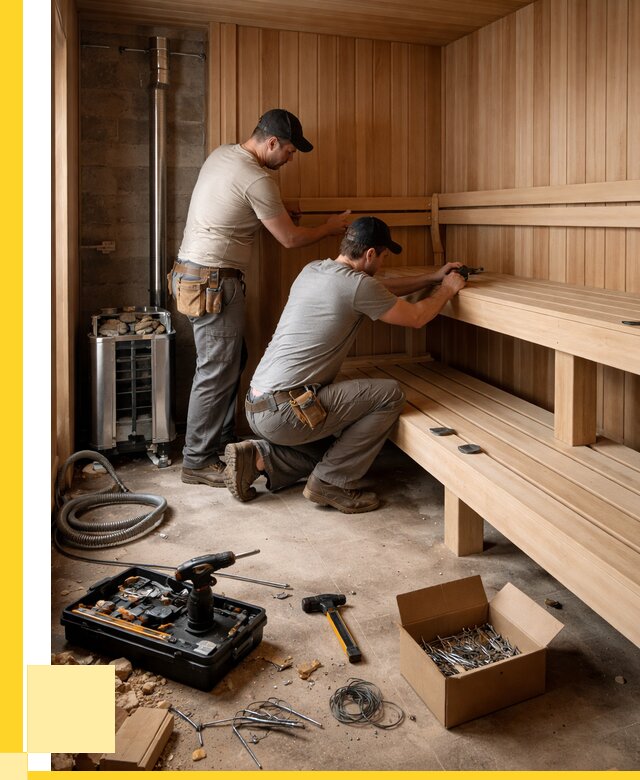 Монтаж саун под ключ в Михайловке от 122004 р. | ЭриданМхл