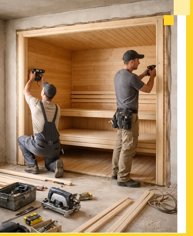 Монтаж саун под ключ в Михайловке — проектирование и установка