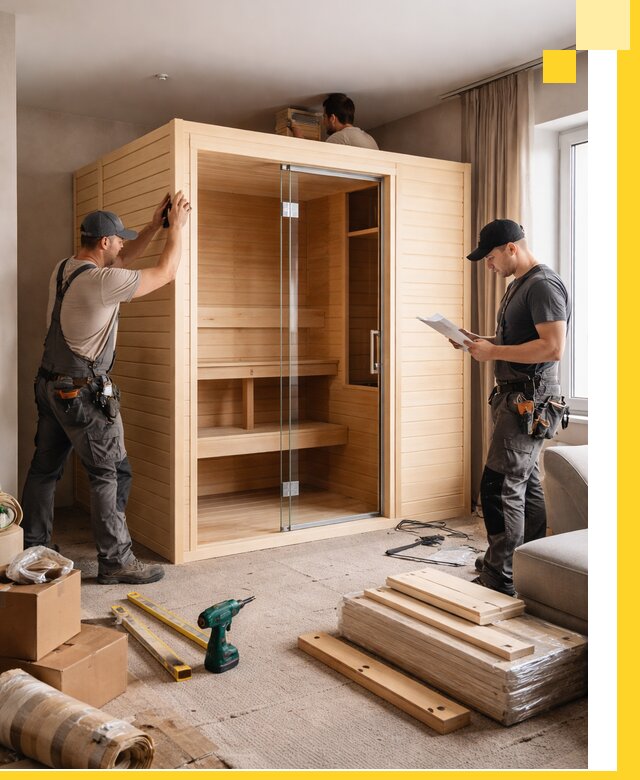 Установка и благоустройство саун в квартире в Михайловке