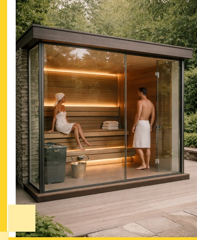 Сауна стеклянная и двери для сауны в Михайловке от 254175 р. | ЭриданМхл