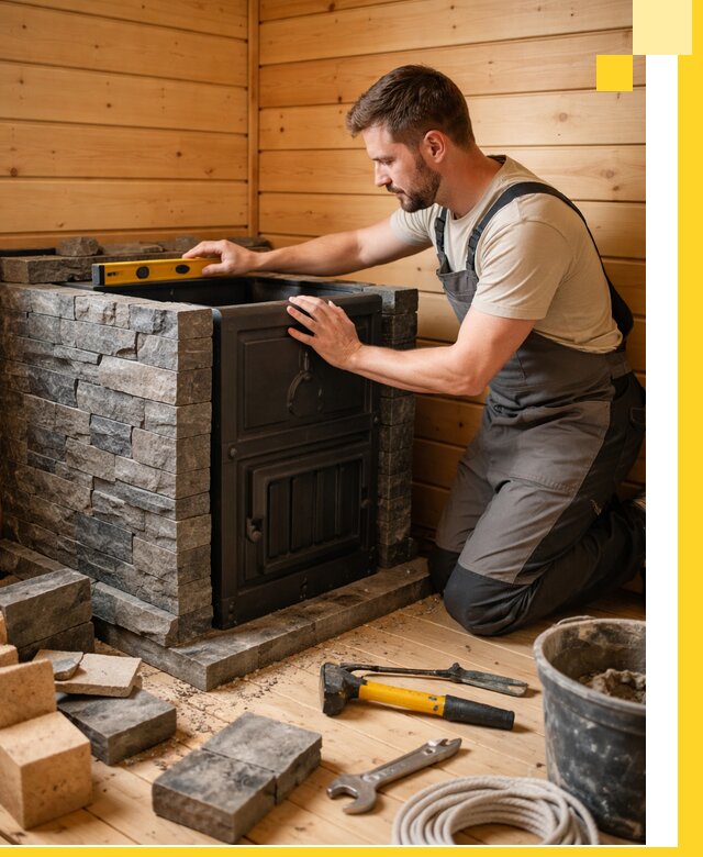 Производство и установка печей для саун под ключ в Михайловке