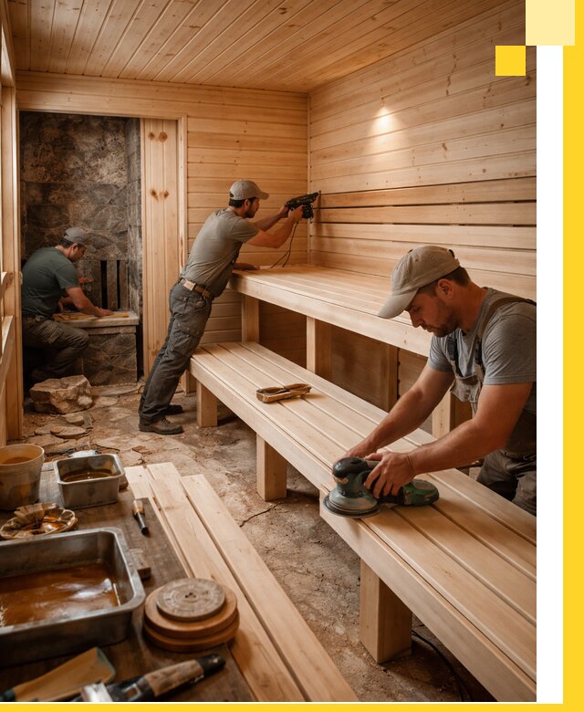 Профессиональная отделка бань в Михайловке под ключ, с гарантией