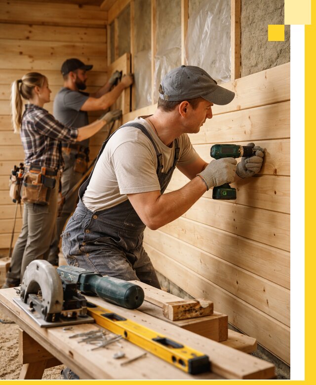 Обшивка бань под ключ в Михайловке: отделка стен и потолков