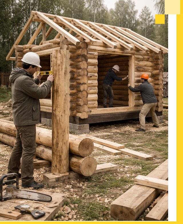 Строительство бань для дачи под ключ в Михайловке с доставкой и монтажом