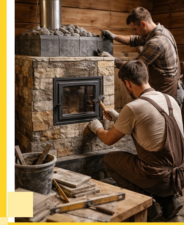 Облицовка банной печи в Михайловке от 15251 р. | ЭриданМхл