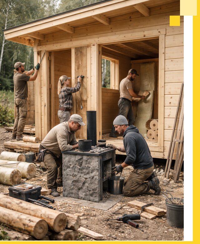 Купить баню под ключ в Михайловке строительство монтаж отделка