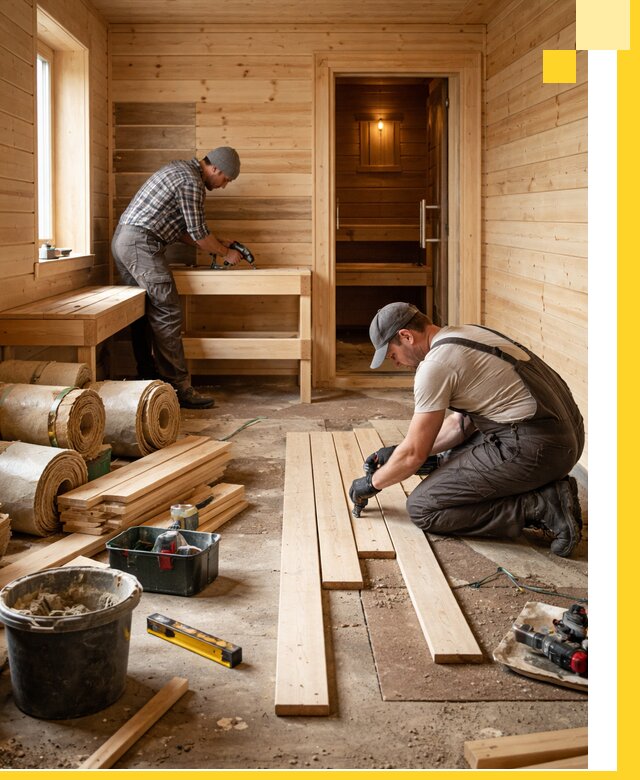 Индивидуальный проект бани с комнатой отдыха под ключ в Михайловке