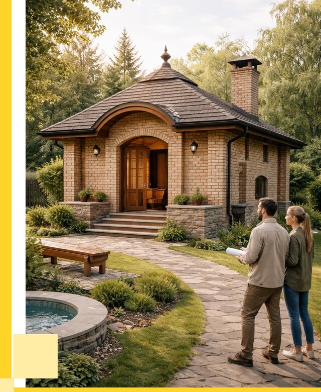 Проект кирпичной бани в Михайловке от 30501 р. | ЭриданМхл