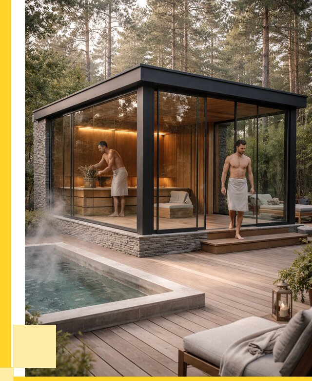 Стеклянные бани и двери в Михайловке от 457515 р. | ЭриданМхл