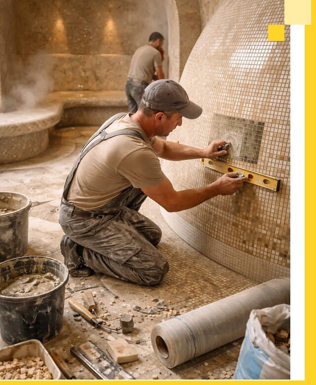 Хамам под ключ в Михайловке: проектирование, строительство, отделка