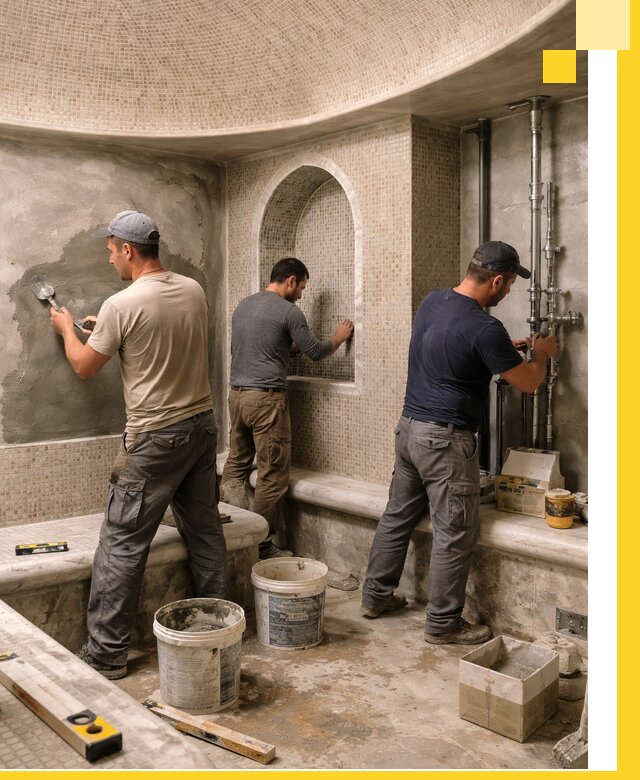 Профессиональный монтаж хамамов под ключ в Михайловке с гарантией