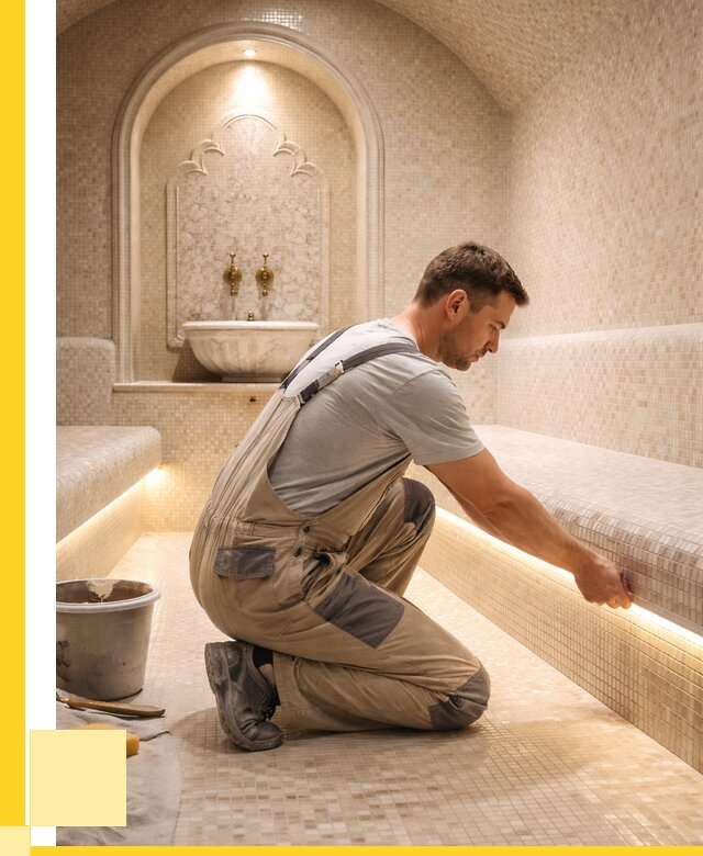 Отделка хамамов под ключ в Михайловке от 5592 р. | ЭриданМхл