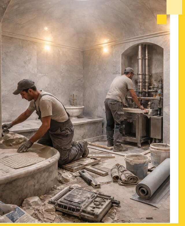 Строительство турецких бань хаммам под ключ в Михайловке