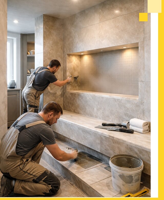 Профессиональное строительство хамама в квартире в Михайловке