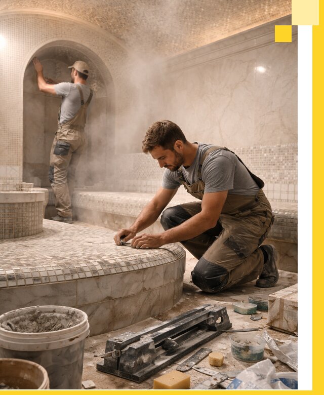 Профессиональный дизайн хамама и SPA под ключ в Михайловке