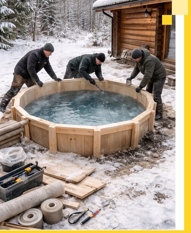 Изготовление и установка ледяных купелей под ключ в Михайловке