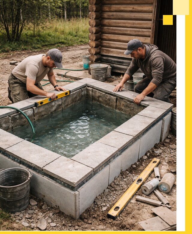 Изготовление и установка холодных купелей под ключ в Михайловке